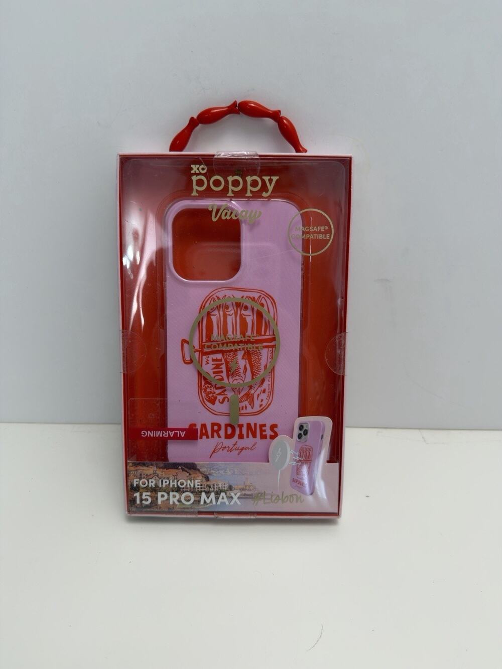 XO Poppy MagSafe Phone Case for iPhone 15 Pro Max Sardines Pink New